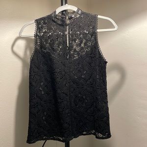 Black lace blouse
